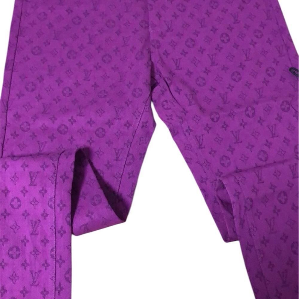 Louis Vuitton Purple Monogram Leggings